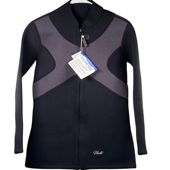 Hevto Wetsuits Tops Women's Size XXL Neoprene Jacket Long Sleeve Surfing Swim - Picture 1 of 4